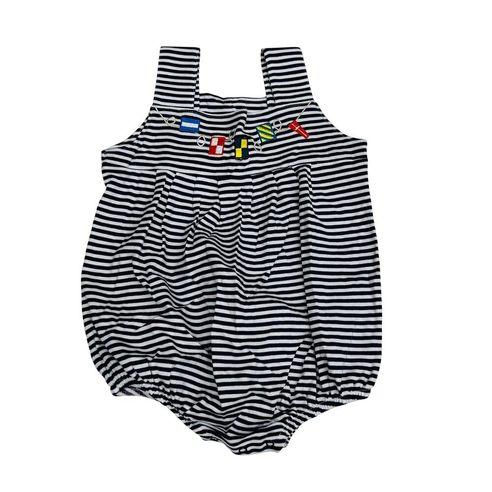 NWT TBBC 3T Branham Bubble in Navy Stripe & Flags